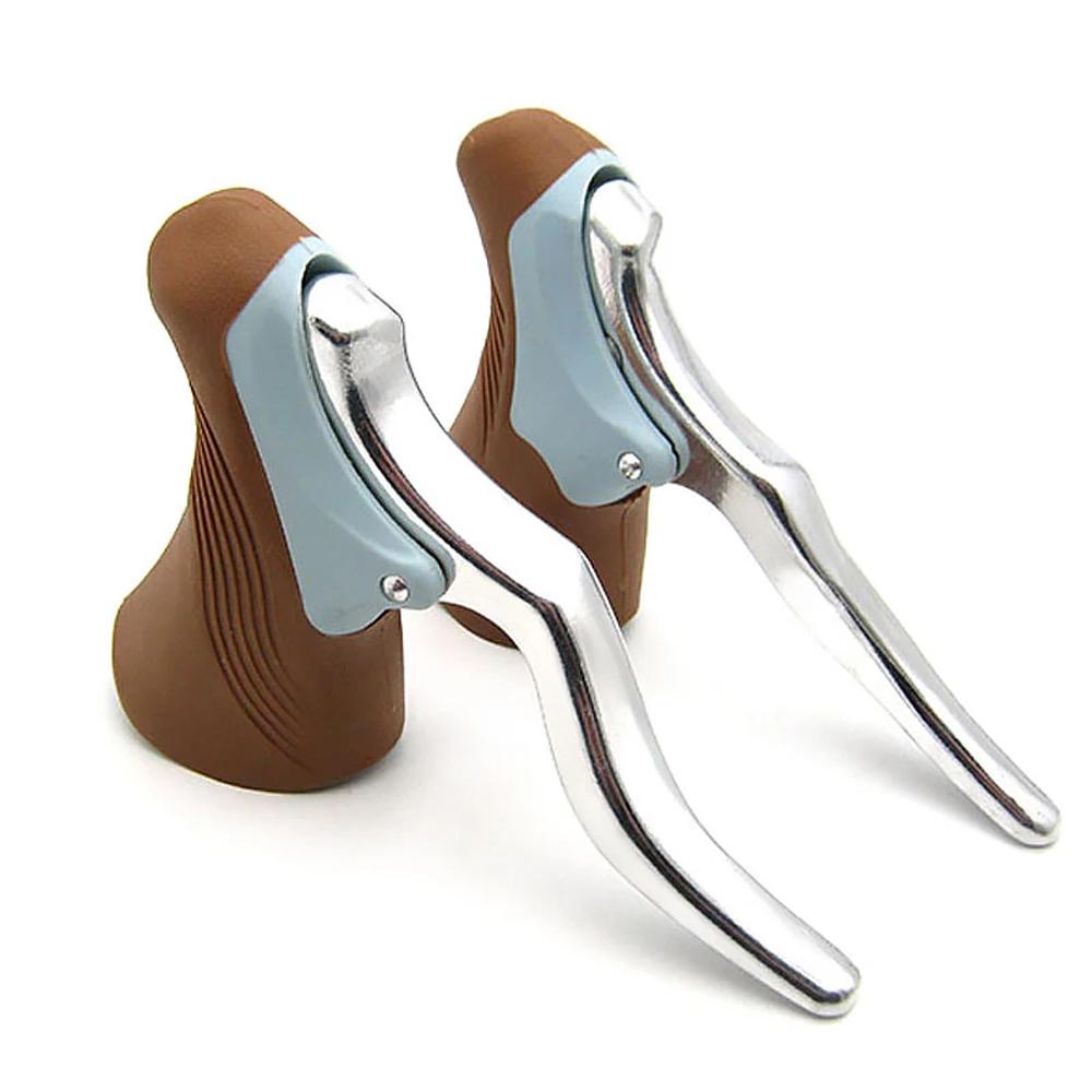 Rear Anti-slip Mountain Bike Bicycle Brake Handle Handlebar Set Cycling Brake Levers Bike Drop Bar
