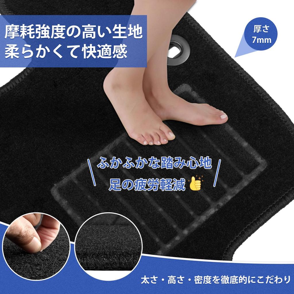 AUTO SPEC Honda New Floor Cargo Автомобильные коврики 2023 Новые Индивидуальные Салон Легко Пачкающиеся Защитные Передние Полный Комплект из 2 Ковриков для пола N-BOX JF5/JF6, Коврики, (Октябрь -