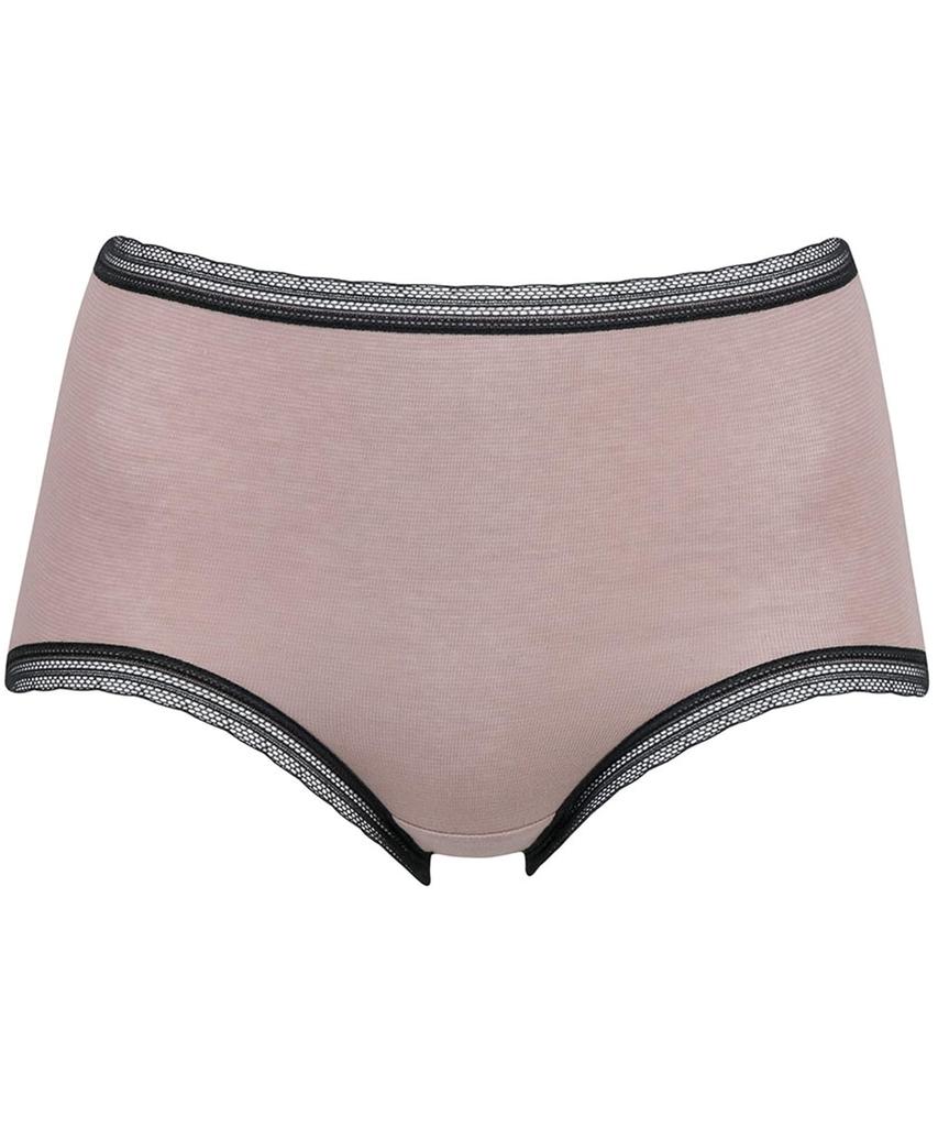 Wacoal Dear Hip Organic Cotton Antibacterial and Deodorizing Comfortable Fit Women's Shorts, PPA350, Deep-Length, Blend, Treatment,