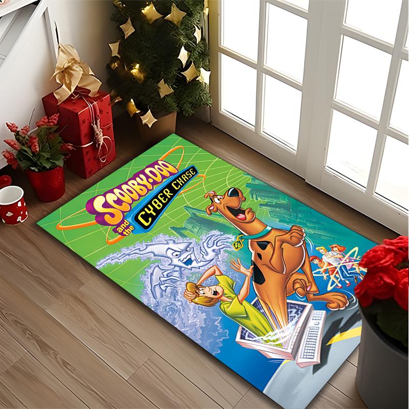 [Scooby Doo Cyber Chase Printed Carpet] Non-slip Office Rug, Cozy Area Carprt for Living Room Use, Soft Home Sofa Chair Mat