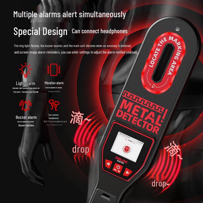 DELIXI Electric Handheld Metal Detector (CN version)