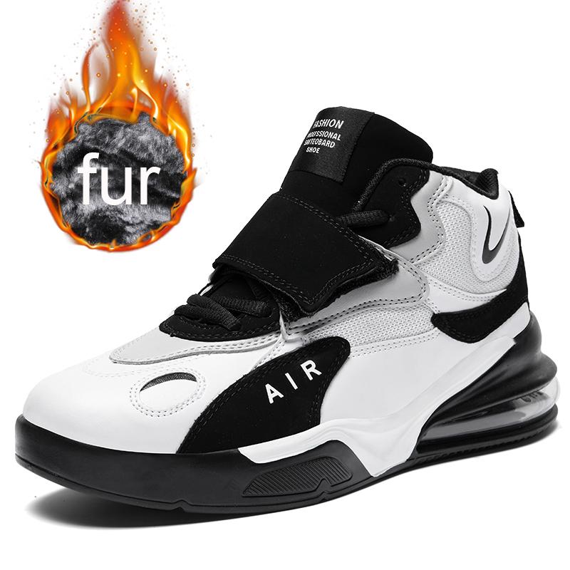 Модные высокие мужские баскетбольные кроссовки унисекс на воздушной подушке нескользящие мужские и женские спортивные туфли для тренировок в спортзале спортивная обувь корзина