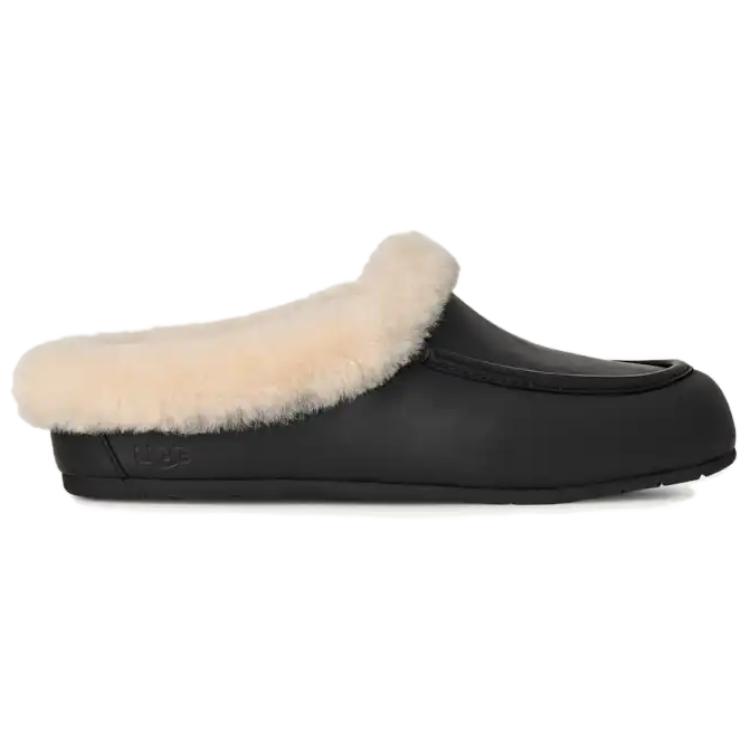 UGG Ансли Простые удобные закрытые тапочки от натирания Женские тапочки Черный 1171392-BLK