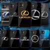 Чехол для японского автомобиля класса люкс Lexuses для iPhone Samsung Galaxy Redmi Note S 17 16 15 14 13 20 24 25 54 Pro Max Ultra Fe Крышка из закаленного стекла