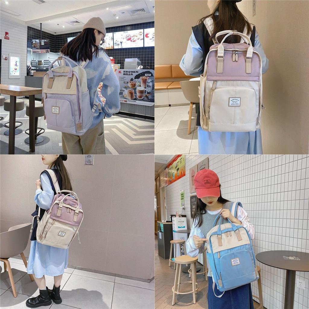 Large Capacity Canvas Backpack For Students And Travelers Cardimu 69050