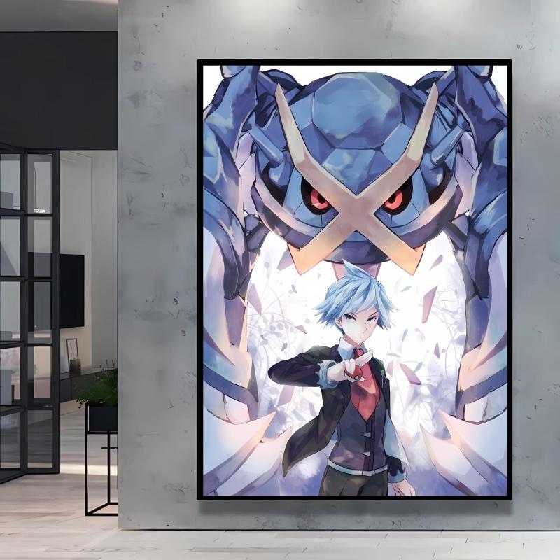 Hot Anime Poster Pokemon Akari Arceus Cartoon Character Picture High Quality Canvas Children's Room Home Decoration Paintings