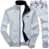 Tracksuits Men Polyester Sweatshirt Sporting Fleece Gyms Spring Jacket + Pants Casual Men's Track Suit Sportswear Fitness