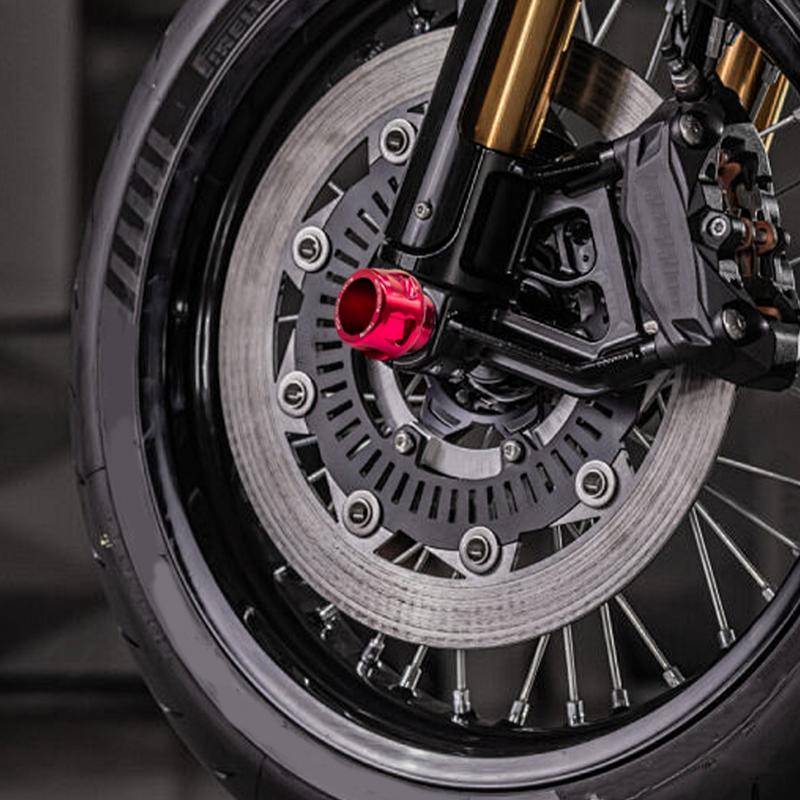 Motorcycle Axle Cover 2X Front And Rear Fork Sliders Falling Protection Anti-Collision Frame Crash Sliders Modified Accessories