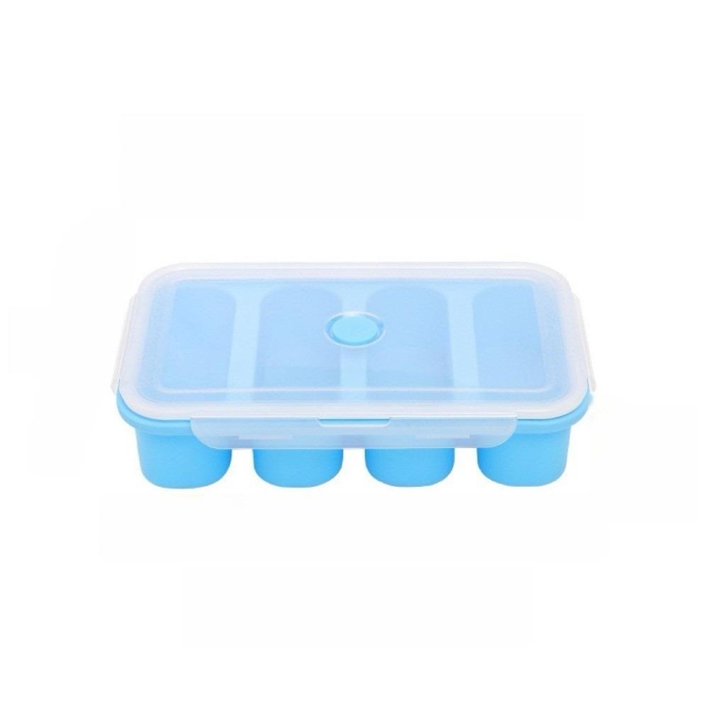 With Lid Freezer Soup Tray Silicone Food Meal Molds Multipurpose Soup Ice Cube Molds Soup Storage