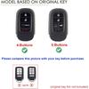Vintage Leather 5-Button Key Fob Cover Case for Honda Civic Accord CRV HRV Pilot  2024 2025 2026, Handmade Crazy Horse Leather, Black