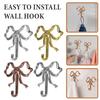 Metal Bow Shape Wall Hooks Decorative Key Bag Hanging Hook Load-bearing Towel Hat Jacket Key Holder for Home Decor