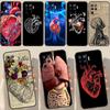 Медицинский чехол с изображением органов человека и сердца для OPPO A15 A74 A54 A94 A52 A72 A31 A53 A53S A5 A9 2020 A3S A5S A83 A91 A93