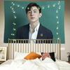 Тканый гобелен со знаменитостями, полиэстер, настенный декор, стиль K-pop, украшение для фанатов, спальня, общежитие, фото, настенный фон, декор