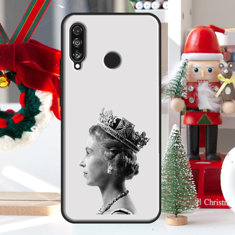 England Queen Elizabeth II For Huawei Nova 12i 11i 8i 12s Y73 Y72 Y61 Y91 Y90 Y70 Y60 9 10 SE P60 Pro P30 P40 Lite Case