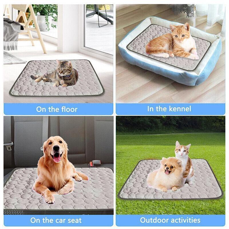 Dog Cooling Mat Summer Pad Pet Mat Bed for Dogs Cat Blanket Sofa Breathable Washable Pet Supplies