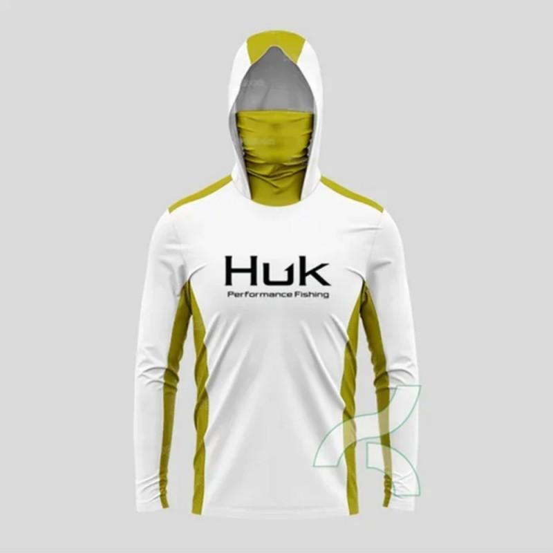 Новый HUK Спортивный костюм с капюшоном для рыбалки, легкая защита от солнца, с длинным рукавом, Luya