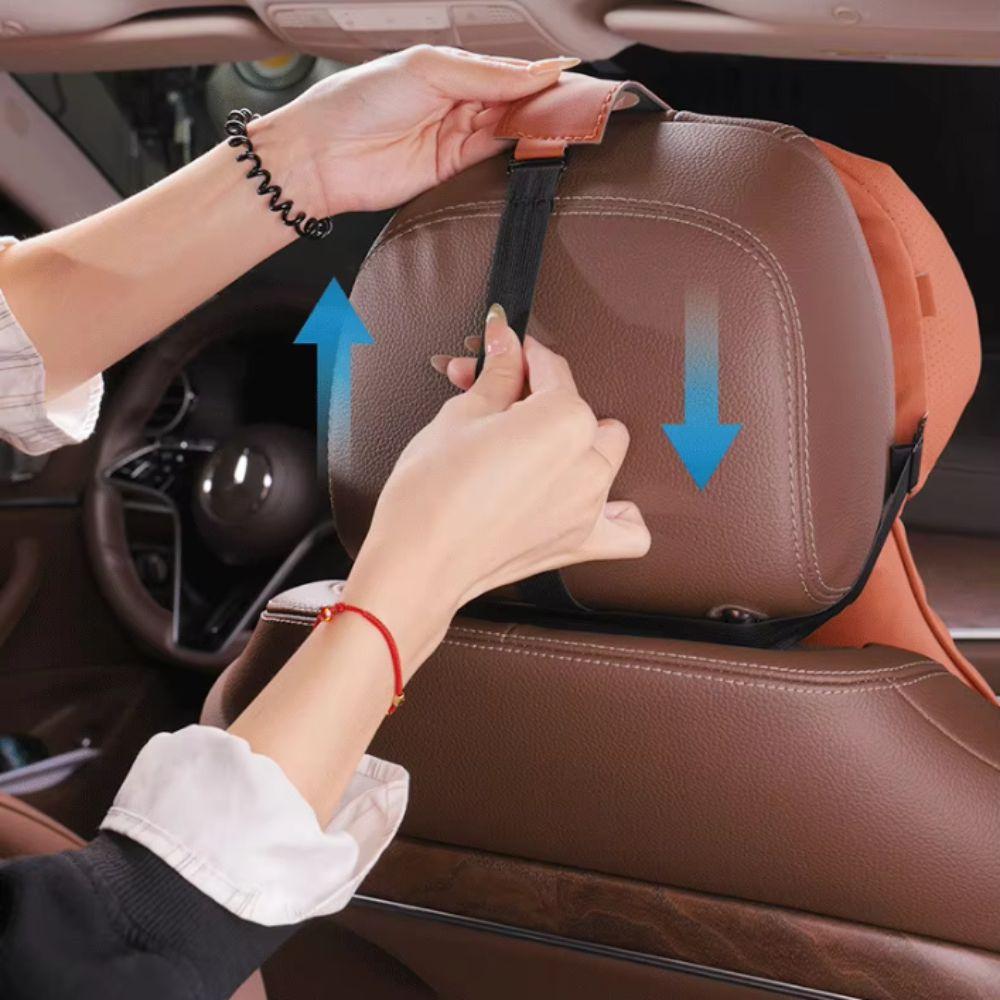 Breathable Car Seat Headrest Height Adjustable Back Support Pillow Cloud Cotton Neck Pillow Travel