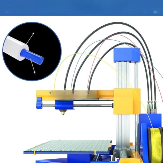 10-метровая сменная ПТФЭ-трубка для подачи филамента 3D-принтера. Разработана для снижения трения и повышения долговечности.