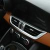 Для Alfa Romeo Giulia Stelvio 2017 2018 ABS углеродное волокно салон автомобиля центральная консоль кондиционер вентиляционная рамка отделка