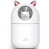 Cute Cat Cool Mist Humidifier for Home,Cat Night Light Essential Pure Air for Baby Room,Easy Clean Quiet Operation White