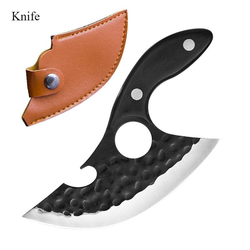 4 шт. утолщенных профессиональных кухонных ножа, бытовой ручной ковки, острый нож для рыбы из нержавеющей стали, нож для овощей двойного назначения