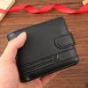 Folding Coin Purse PU Leather Card Bag Durable Mens Short Wallet  Men