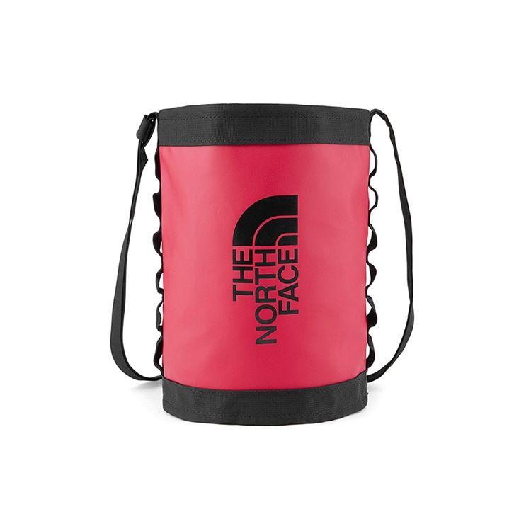 The North Face 8L Round Lightweight Convenient Shoulder Bag Crossbody Bucket Bag Outdoor Bag Women bags Raspberry-Red 3KZ-7KZ3