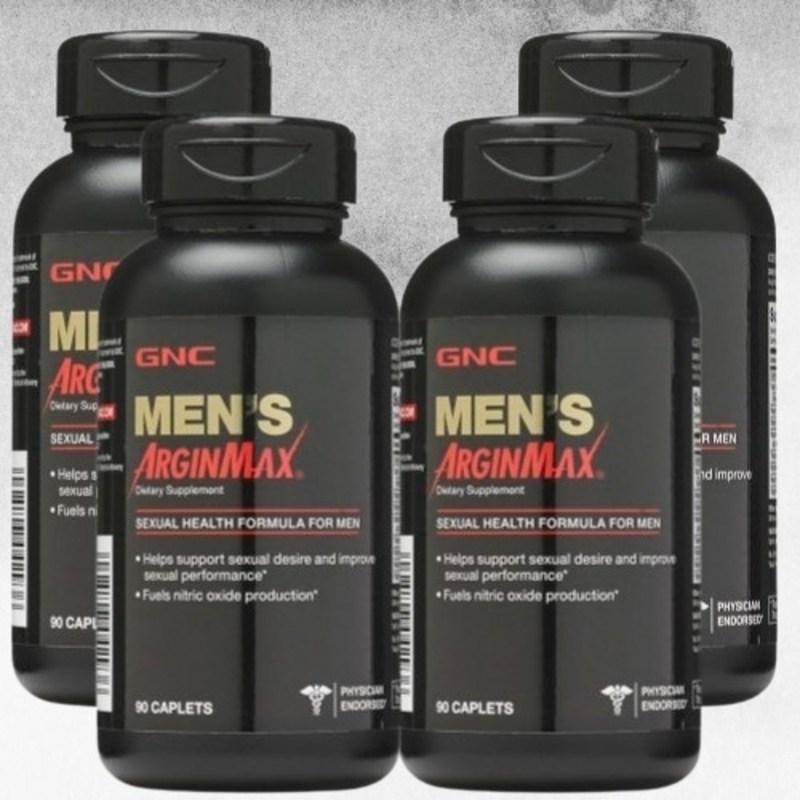 GNC Аргинин Мужской Argin Max Формула для сексуального здоровья 90 таблеток, 4 упаковки, для мужчин, 90 таблеток, 4 упаковки