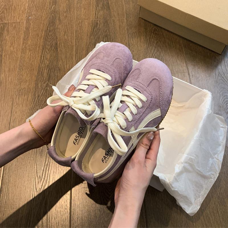 Женские ретро 2 новые осенние универсальные спортивно-повседневные туфли на плоской подошве