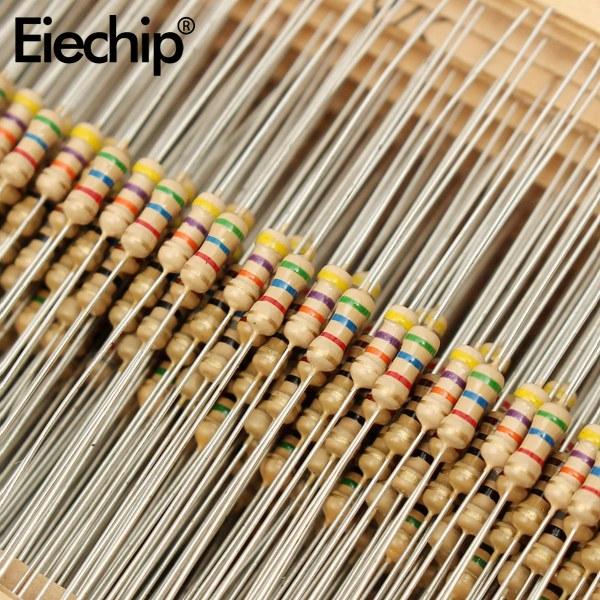 860 шт./лот углеродный пленочный резистор 1/4 Вт 5% набор резисторов 43 значения*20 шт. сопротивление 1R - 1M Ом 0,25 Вт набор резисторов