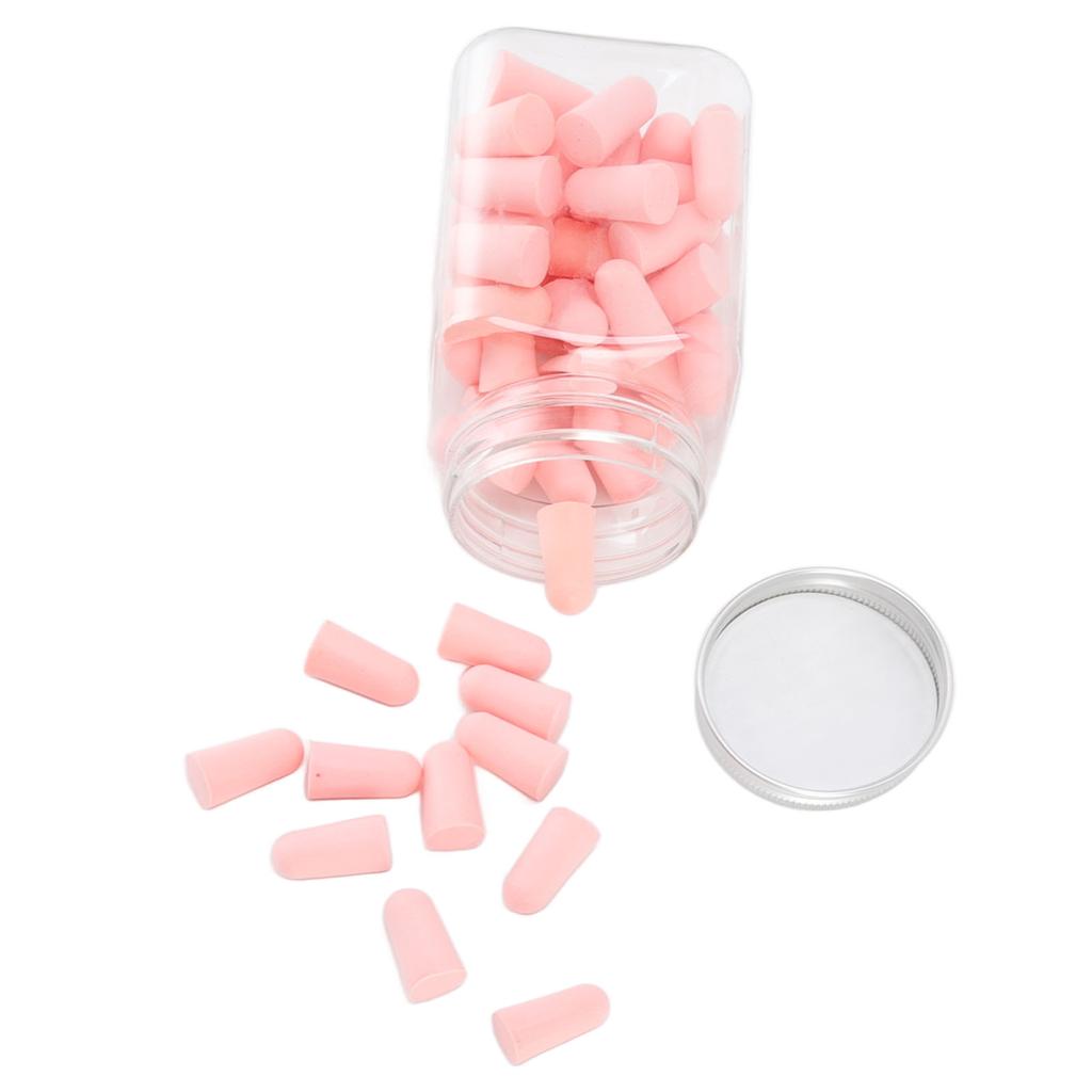 60 шт. беруши губчатые мягкие звукоизолирующие шумоподавляющие беруши для всех шумных мероприятий розовые