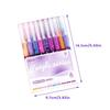 9PCS Morandi Color Ballpoint Pen Set Quick Drying Color Straight Liquid Pen Students DIY Painting Graffiti Color Art Marker Pen