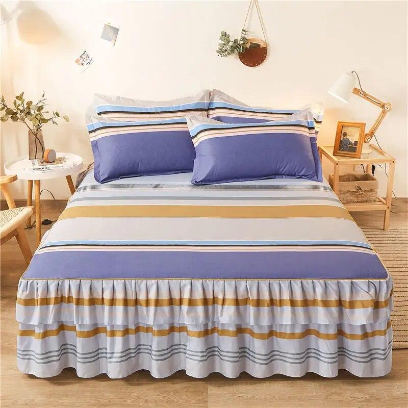 Korean Version Bed Skirt Style Single Piece Bed Sheets Bed Covers Mattresses Anti Slip Protective Covers Dust Covers