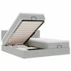 Maison Exclusive - Cadre de lit ottoman et matelas gris clair 160x200cm velours