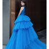 Temperament Light Wedding Dress 2025 Wedding Dress New Blue Indoor Clothing Colored Dress Women