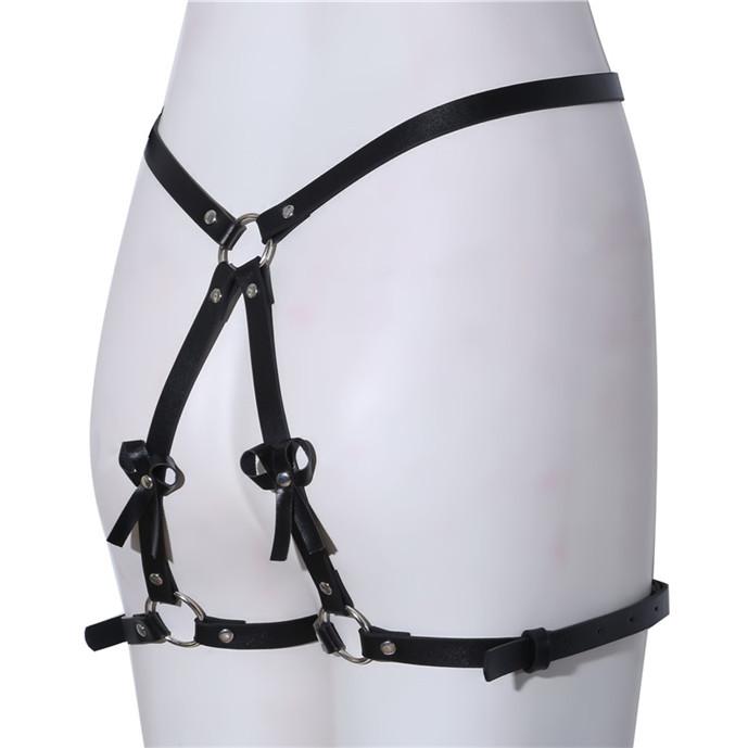 Женский пояс для чулок с подвязками Готический боди Сексуальное нижнее белье Пояс-портупея от талии до бедра Подвязки для бедер Пояс EMA