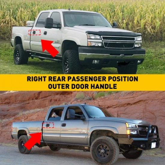 Rear Exterior Door Handle Side Passenger Right 2001-2006 For Silverado Chevy