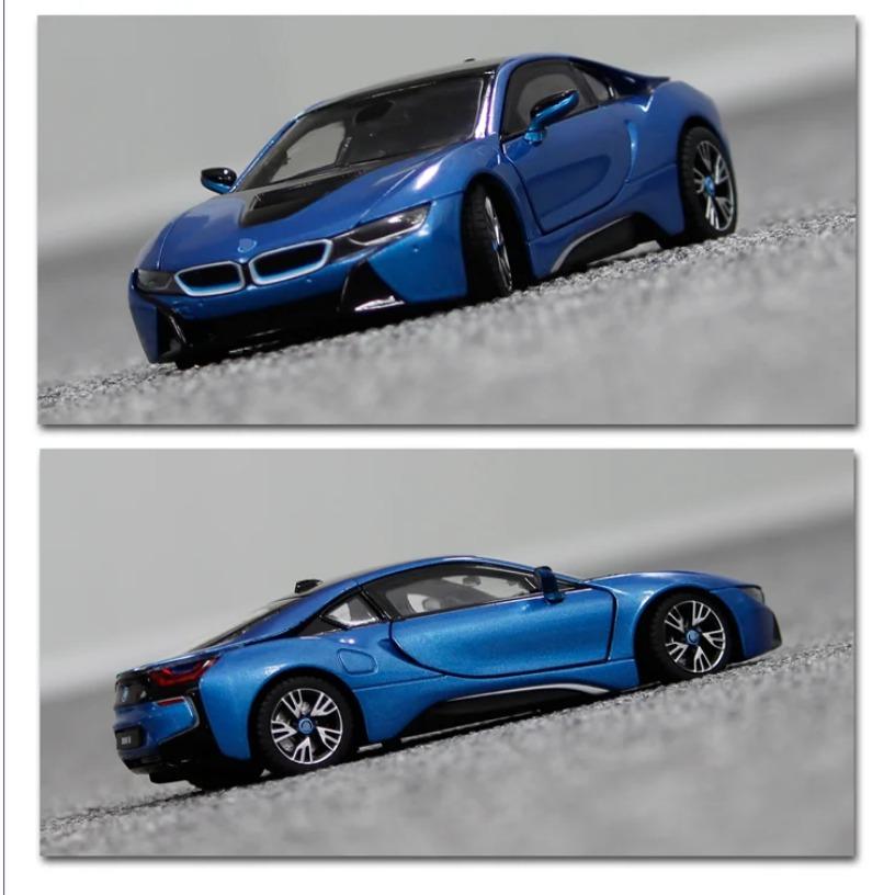 1/24 BMW I8 Supercar New Enegry Vehicle Alloy Car Diecasts & Toy Vehicles Car Model Miniature Scale Model Car for Children