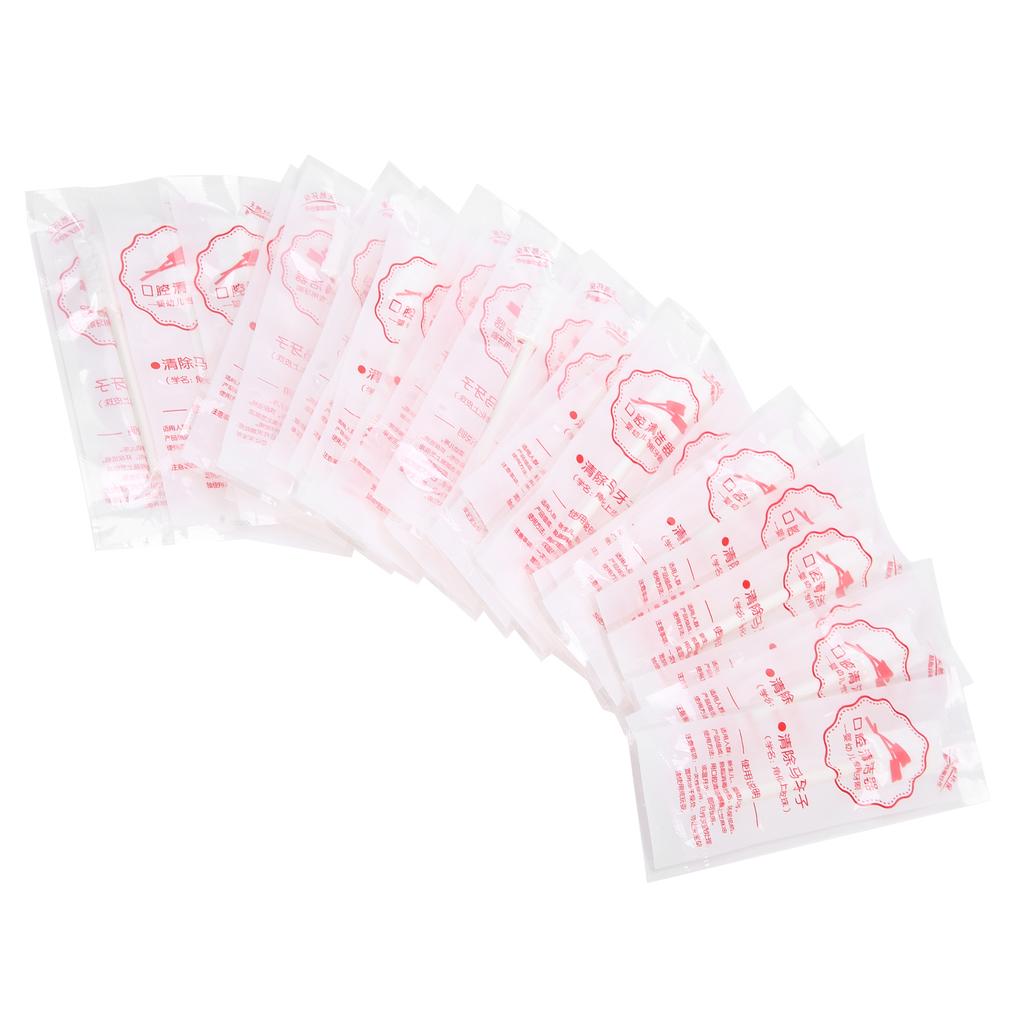 30 шт / Коробка Детский Оральный Очиститель Одноразовая Марля Младенец Чистка Языка Зубная Щетка