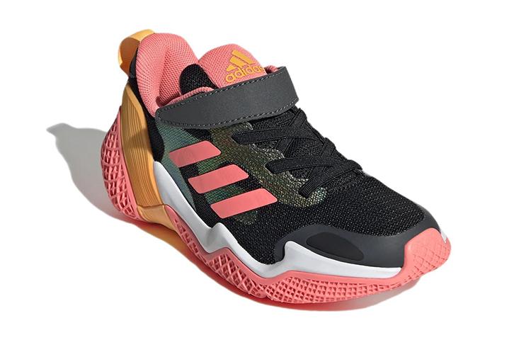 adidas 4Uture Rnr El K Износостойкие Низкие Детские Беговые Кроссовки Черно-Розовые Детские GV7874