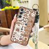 Cute Ring Phone Case For Samsung Galaxy M34 5G/F34/SM-M346B Wrist Strap Anti-dust Silicone Back Cover Protective Cartoon
