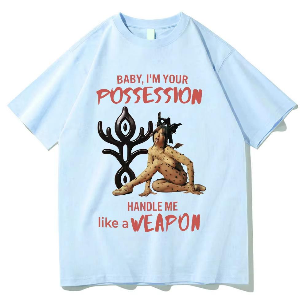BABY IM YOUR Possession Графические футболки Мелани Мартинес Мода Хлопковые футболки Высокого Качества Женские Унисекс Большие Повседневные Футболки