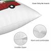 Merry Little Christmas Square Pillowcase Polyester Linen Velvet Printed Zip Decor Throw Pillow Case Car Cushion Cover