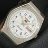 ВИНТАЖНЫЕ МУЖСКИЕ АВТОМАТИЧЕСКИЕ ЧАСЫ SEIKO 5 6309A ЯПОНИЯ С АРАБСКИМ БЕЛЫМ ЦИФЕРБЛАТОМ a701540-5 R206b-a701540