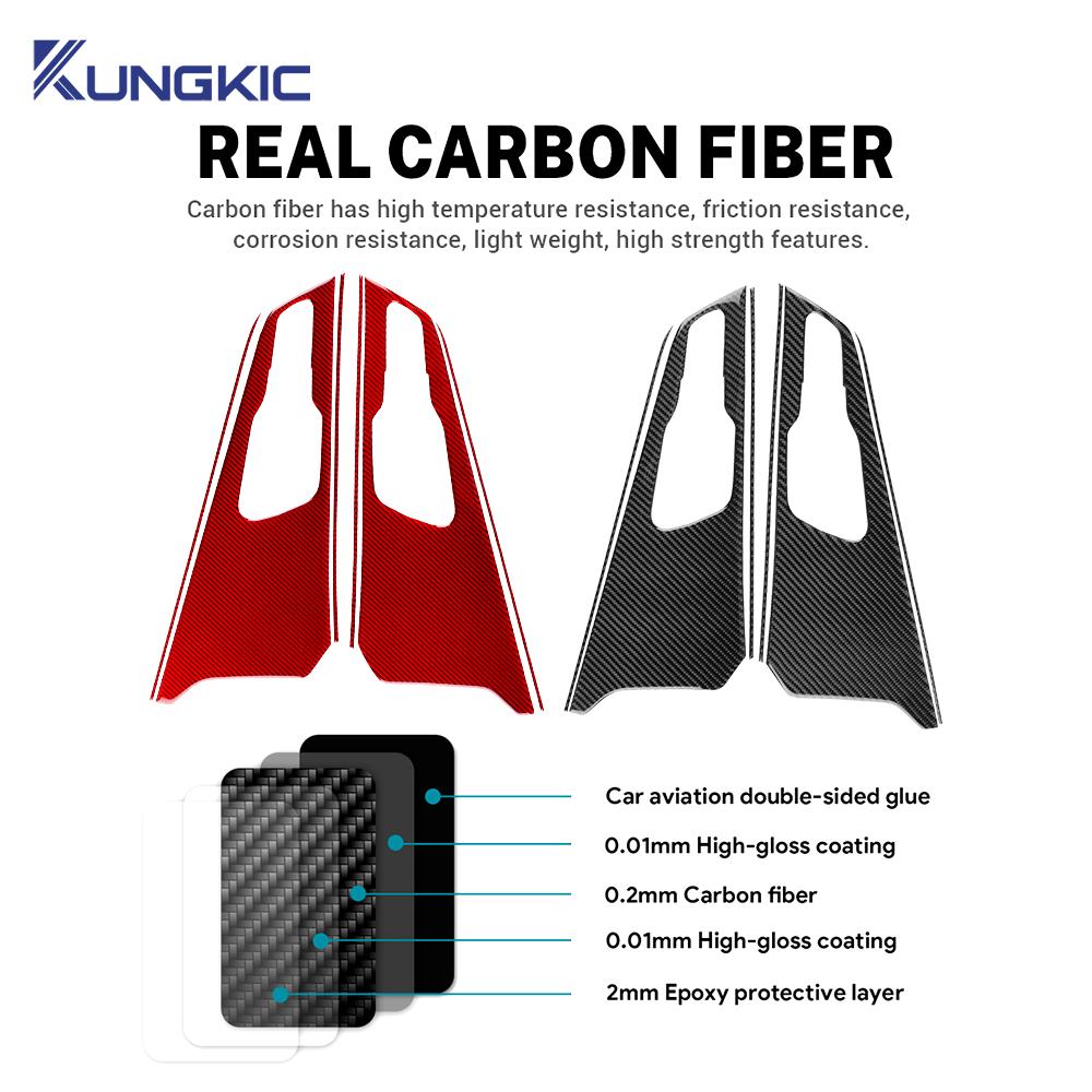 Наклейка из настоящего мягкого углеродного волокна для Kia Sportage 2025 2025 2025 2025 LHD RHD Отделка панели чаши ручки двери автомобиля Аксессуары для интерьера