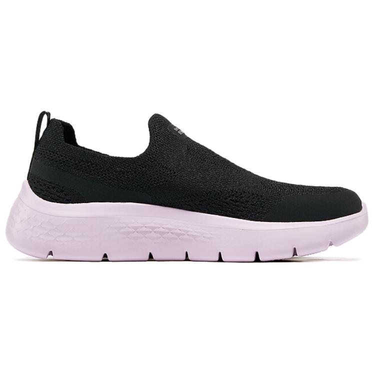 Skechers Go Walk Flex Удобные Универсальные Прочные Низкие Повседневные Кроссовки Женские Черные 124840-BKMV