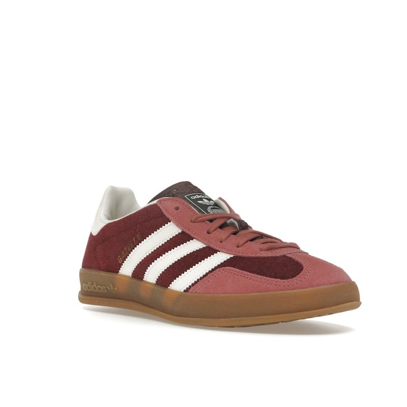 Adidas Gazelle Indoor Maroon Preloved Crimson Unisex Sneakers Red Cloud-White IF9647