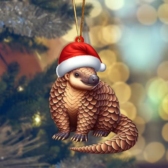 Yousheng 2D Акриловое Рождественское Украшение Милый Плоский Белый Медведь/Осьминог/Попугай Животное Подвеска на Зеркало Заднего Вида Автомобиля Аксессуары для Интерьера Автомобиля для Окна Стены