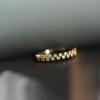 925 Sterling Silver Simple Star Ring For Women Pavé Crystal Sweet Romantic 14k Gold Plating Wedding Jewelry Girlfriend Gift
