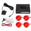 4 Parking Sensors, Buzzer, 12V Control Unit - Red Off-Road Kit